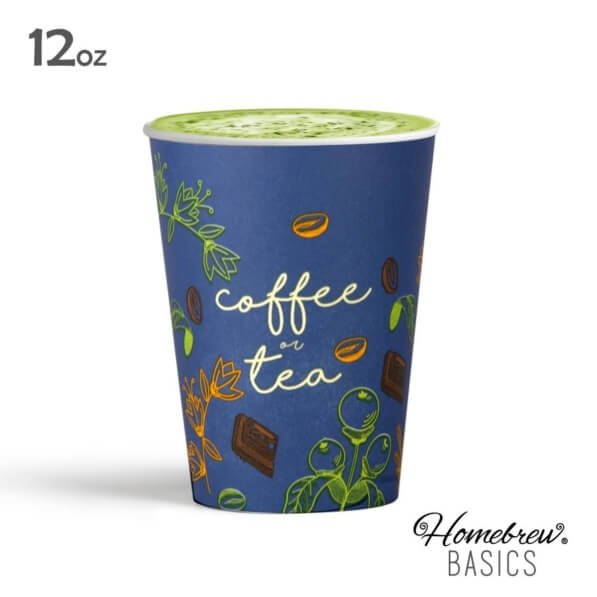 Vaso Basics 12oz con bebida